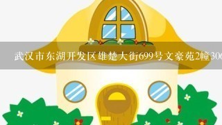 武汉市东湖开发区雄楚大街699号文豪苑2幢306号