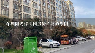 深圳阳光棕榈园房价不高的原因