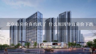 北京市房价真的跌了 什么原因导致房价下跌