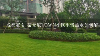 成都亚宝 蒂梵尼TOWN小区生活热水如何解决？如自己安装燃气热水器，管道是否预埋好？