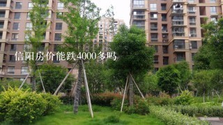 信阳房价能跌4000多吗