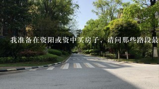 我准备在资阳或资中买房子，请问那些路段最好？价格