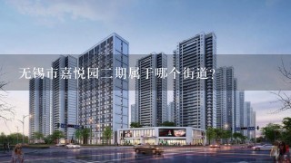 无锡市嘉悦园2期属于哪个街道？