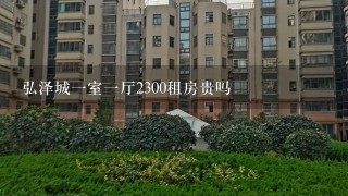 弘泽城1室1厅2300租房贵吗