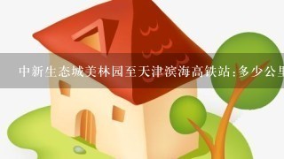 中新生态城美林园至天津滨海高铁站:多少公里