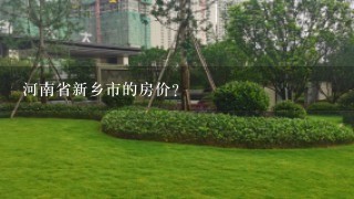 河南省新乡市的房价？