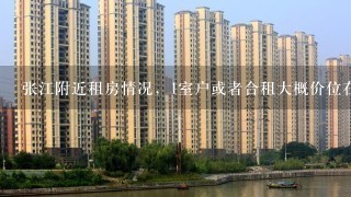 张江附近租房情况，1室户或者合租大概价位在多少？