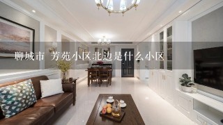 聊城市 芳苑小区北边是什么小区