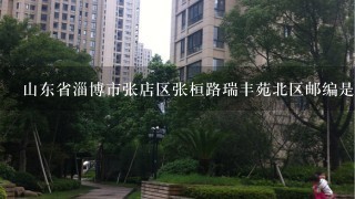 山东省淄博市张店区张桓路瑞丰苑北区邮编是什么?