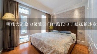 明珠大道格力馨雅园门口路段电子眼抓拍违章停车吗?