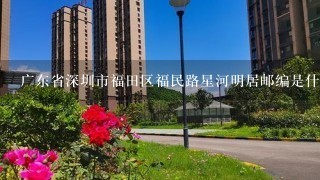 广东省深圳市福田区福民路星河明居邮编是什么?