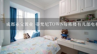 成都亚宝置业 蒂梵尼TOWN每栋楼有几部电梯?