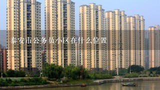 泰安市公务员小区在什么位置