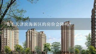 关于天津滨海新区的房价会降吗？