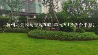 杭州北景园菊香苑20幢1单元301多少个平方？