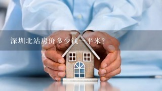 深圳北站房价多少钱1平米？