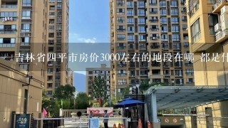 吉林省4平市房价3000左右的地段在哪 都是什么小区 2010-2011年新开发的小区有哪些