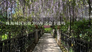 珠海城区房价2016年还会上涨吗