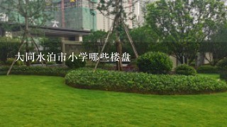 大同水泊市小学哪些楼盘