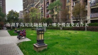 南湖半岛对比融桥城，哪个楼盘更适合买