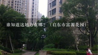 谁知道这地方在哪？（启东市富源花园）