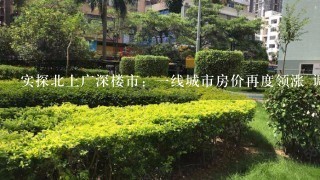 实探北上广深楼市：1线城市房价再度领涨 调控悄然