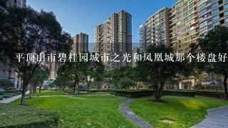 平顶山市碧桂园城市之光和凤凰城那个楼盘好