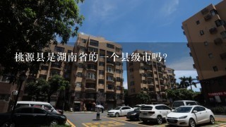 桃源县是湖南省的一个县级市吗？