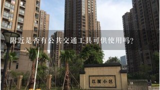 附近是否有公共交通工具可供使用吗？