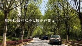 哪些区域有高楼大厦正在建设中？