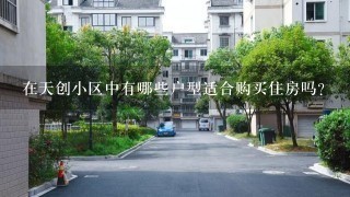 在天创小区中有哪些户型适合购买住房吗