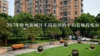 2017年徐州新城区不同房屋的平均装修程度对租金的影响是什么?