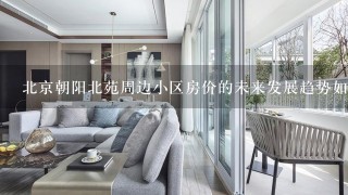 北京朝阳北苑周边小区房价的未来发展趋势如何?